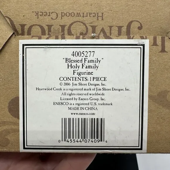 2006 Jim Shore Blessed Family Figurine 4005277 Holy Family with Box - Picture 5 of 16